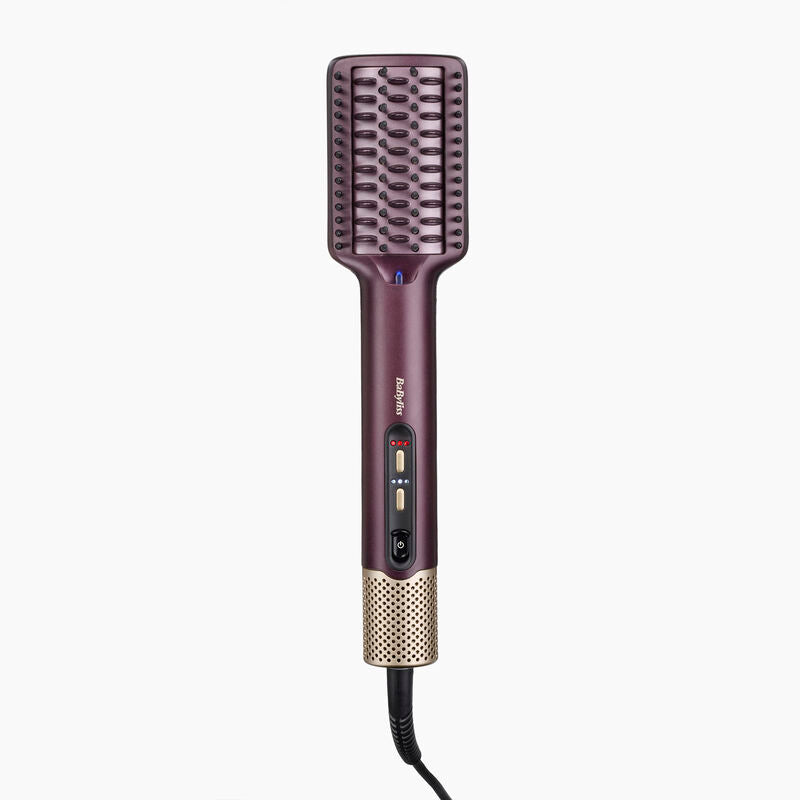 Brosse lissante BaByliss Air Power Smooth pour lisser et sécher les cheveux mouillés ou secs sans frisottis.