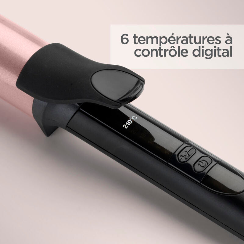 Lockenstab Rosenquarz 32 mm