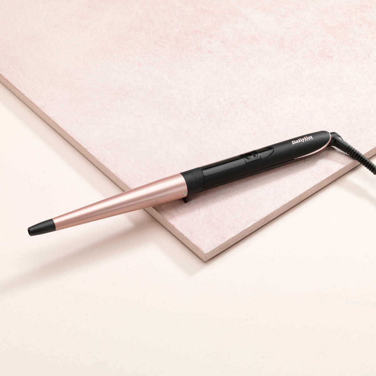 Curlingstab Roségold Konisch