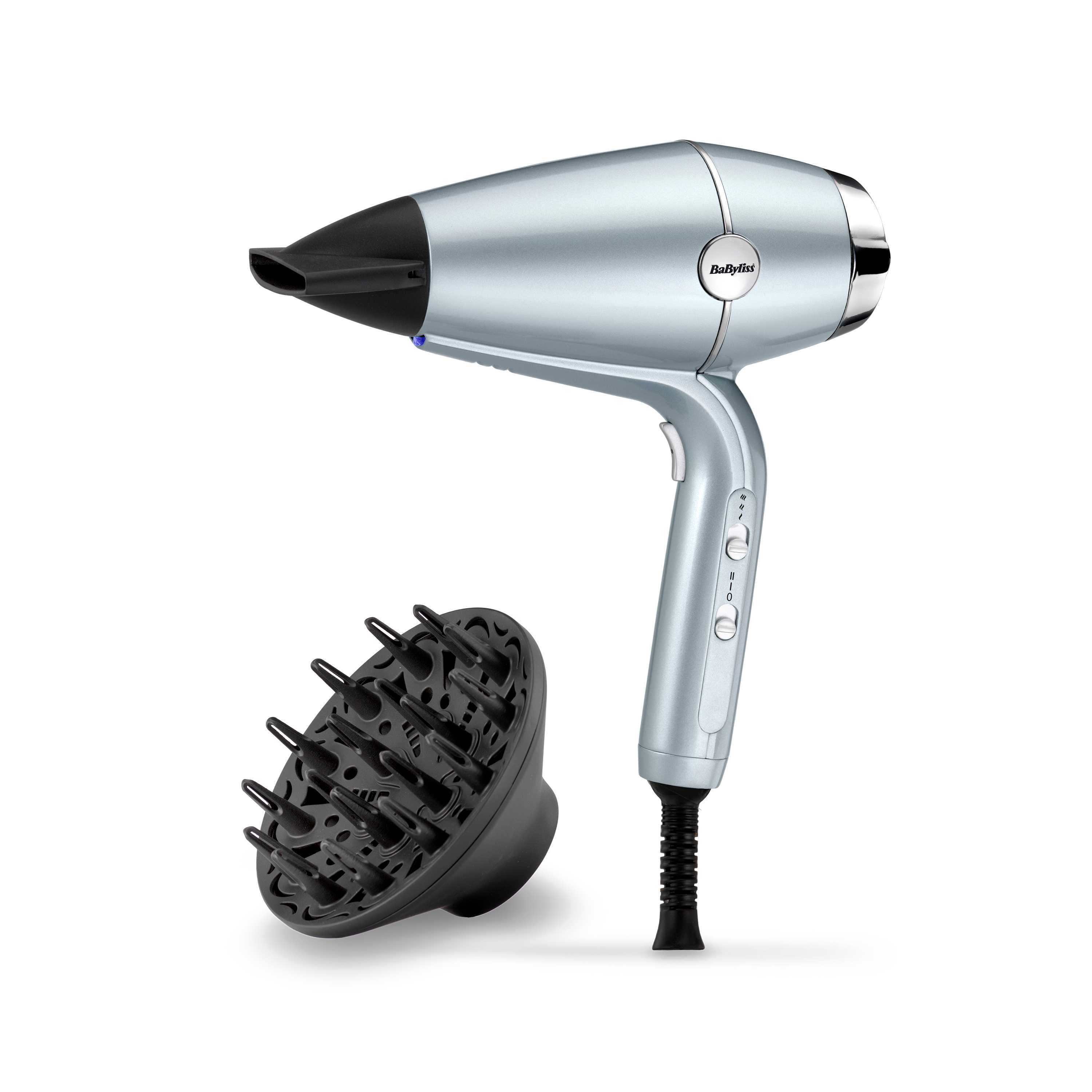 BaByliss Hydro-Fusion sèche-cheveux 2100W en gros plan, appareil coiffant avec technologie Advanced Plasma — disponible en Suisse