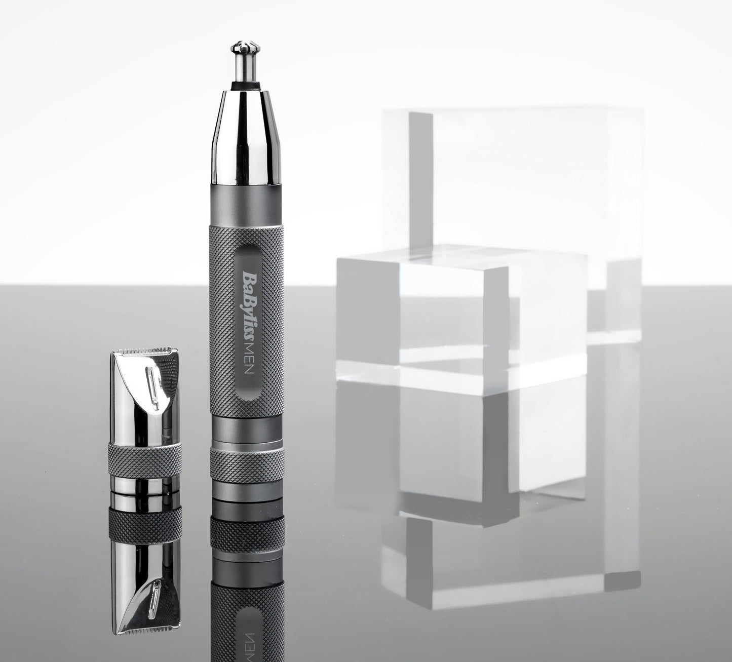 Tondeuse BaByliss Super-X Metal vue latérale détaillée, têtes interchangeables pour une coupe précise et douce