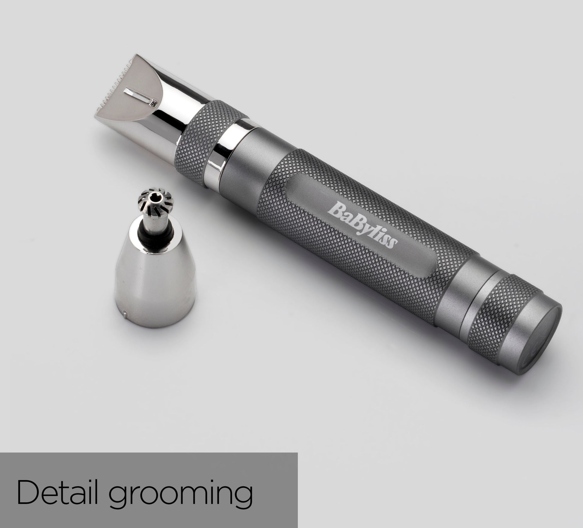 BaByliss Super-X Metal zoom sur la tête de coupe biseautée, idéale pour nez, oreilles et sourcils