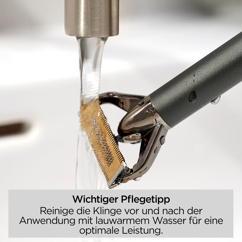 Bartschneider und Rasierer X-Blade schwarz-verchromt