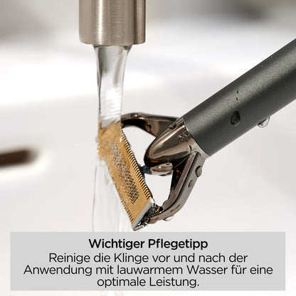 Bartschneider und Rasierer X-Blade schwarz-verchromt