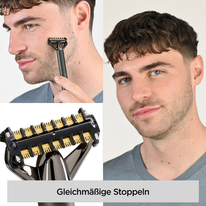 Bartschneider und Rasierer X-Blade schwarz-verchromt