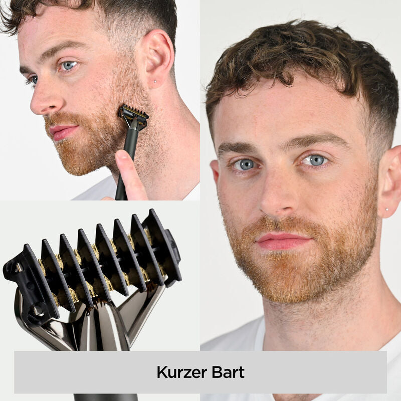 Bartschneider und Rasierer X-Blade schwarz-verchromt