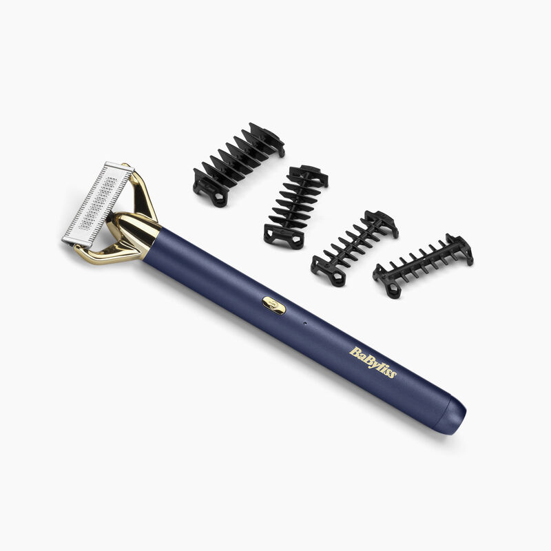 Barttrimmer und Rasierer X-Blade – Blau und Gold