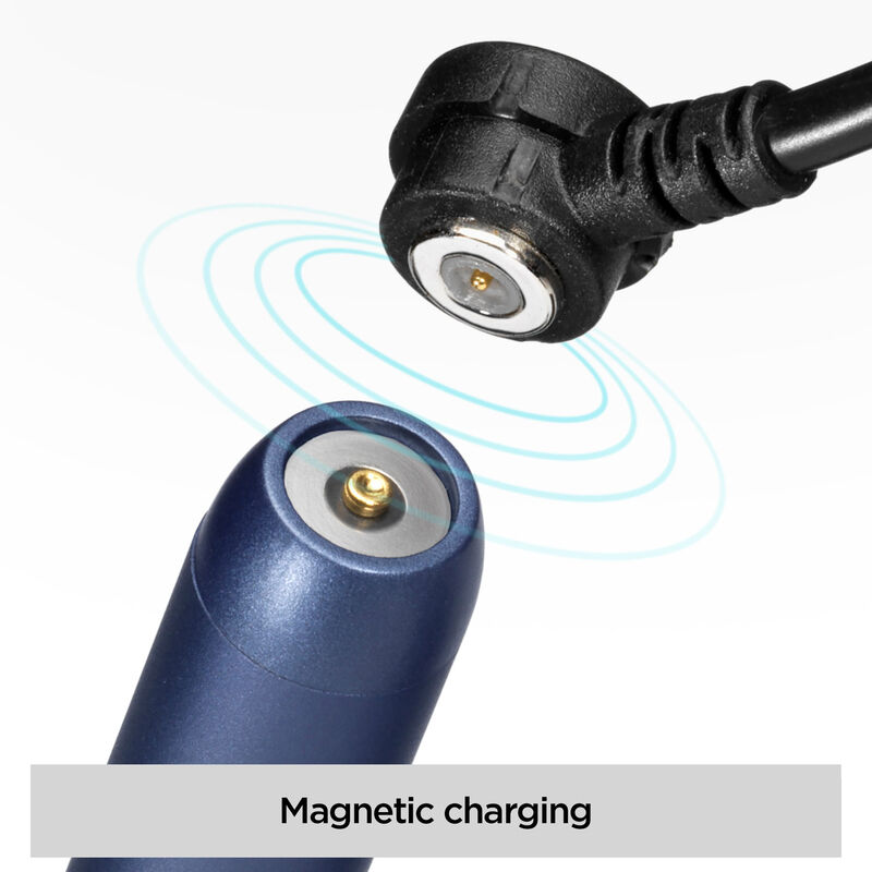 Barttrimmer und Rasierer X-Blade – Blau und Gold