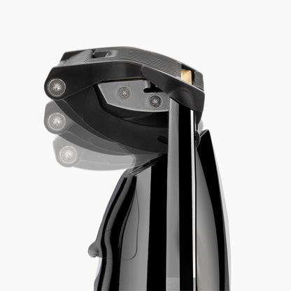 Tondeuse barbe BaByliss Super-X Metal Black Edition vue rapprochée premium, écran digital et réglages précis pour un contrôle optimal