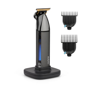 BaByliss Super-X Metal Black Edition tondeuse barbe en gros plan, design élégant en métal noir et finition premium — disponible en Suisse